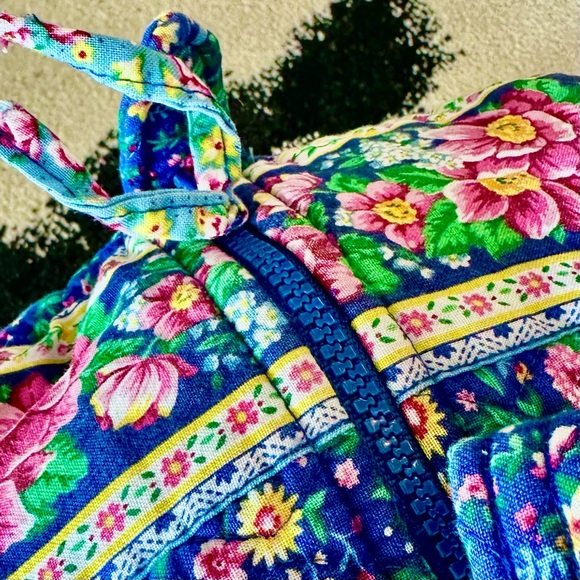 *VINTAGE 1998* VERA BRADLEY Bluebird Collection Spring 1998 Luggage SET Duffle - Picture 7 of 16